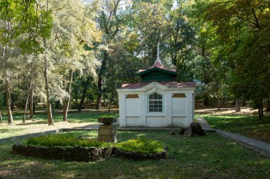 Yessentuki, Stavropol Bölgesi Rusya - 7 Ekim 2020: Mineral pınarı Essentuki 4