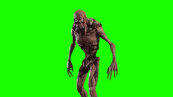 Demon mythisch monster 3d renderen — Stockfoto