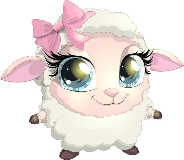 Little sheep — Stock Vector