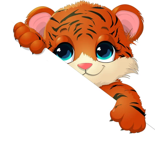 Tiger cub — Stockvector