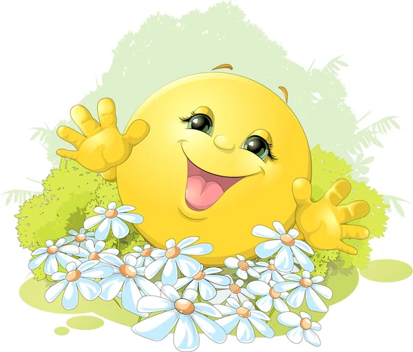 bir arka planını Çiçekler neşe çörek