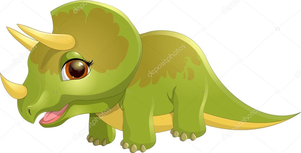 triceratops on a white background