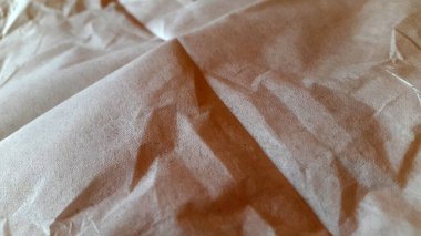 Buruşmuş kağıt. Buruşmuş kağıdın klasik arka planı. Vintage yüzeyi