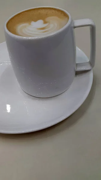 Café Feito Copo Porcelana Com Café Bebida Café Quente — Fotografia de Stock