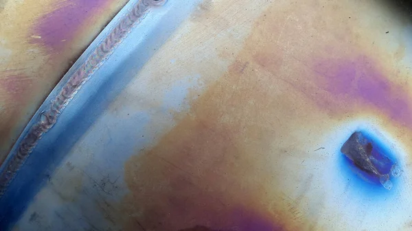 Hardened Metal Surface Bluish Vintage Background Industrial Background — Stock Photo, Image