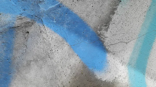 콘크리트 표면에 파란색 페인트를 푸른색 — 스톡 사진