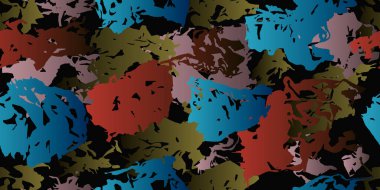 Kusursuz benekli doku. Düz olmayan kamuflaj yüzeyi. Kusursuz bir geçmişi var. Vektör illüstrasyonu eps-10