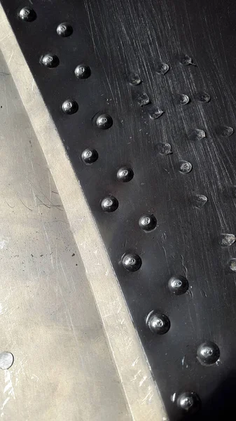金属の表面をスタッド 工業ヴィンテージの背景 — ストック写真