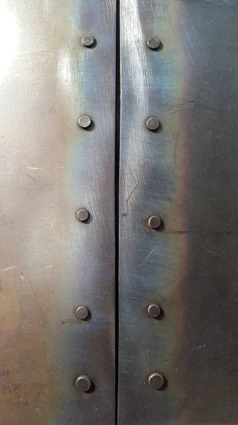 金属の表面をスタッド 工業ヴィンテージの背景 — ストック写真