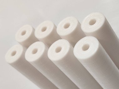 Plastik parçası 3 boyutlu yazıcıya basılmış. Plastik parça