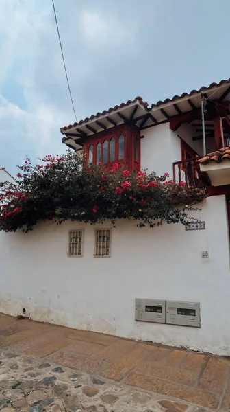 Villa Leyva Colombia Circa March 2020 Старовинна Іспанська Архітектура Старому — стокове фото