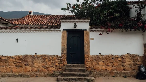 Villa Leyva Colombia Circa March 2020 Старовинна Іспанська Архітектура Старому — стокове фото