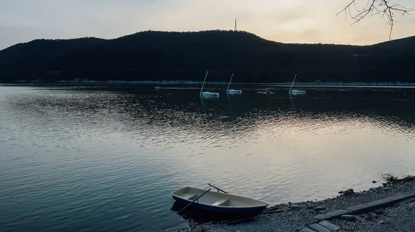 Abrau Dyurso Rusko Circa Září 2020 Pohled Jezero Abrau Horách — Stock fotografie