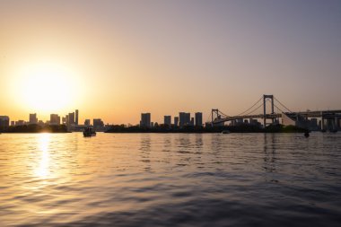 Tokyo siluetinin odaiba tarafı, Japonya