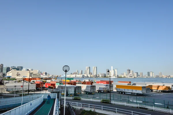 Industriellt landskap i tokyo, japan — Stockfoto