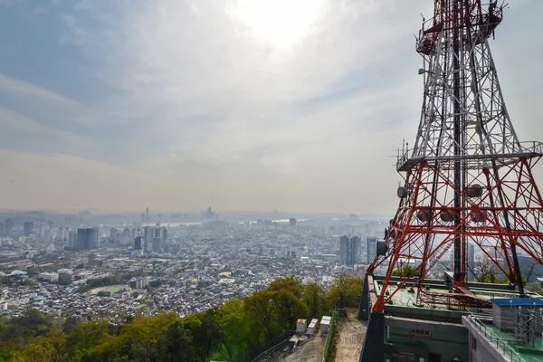 Az N torony tetején Szöulban, Koreában — Stock Fotó