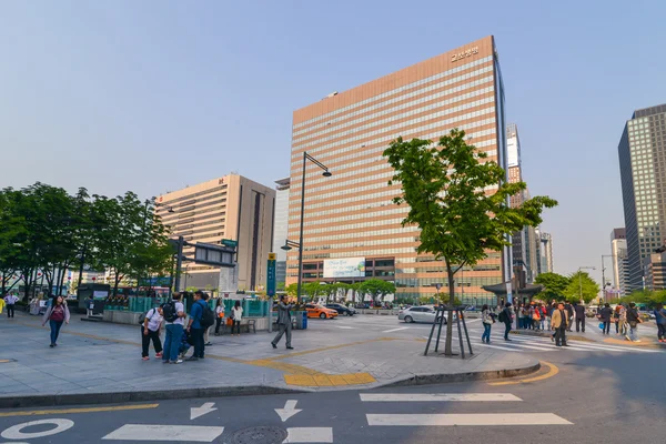Städtische Architektur in der Innenstadt von seoul — Stockfoto