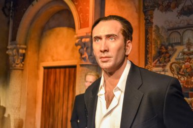 Nicolas Cage wax figure in Madame Tussaud's museum in New York