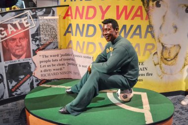 Pelé wax figure in Madame Tussaud's museum in New York