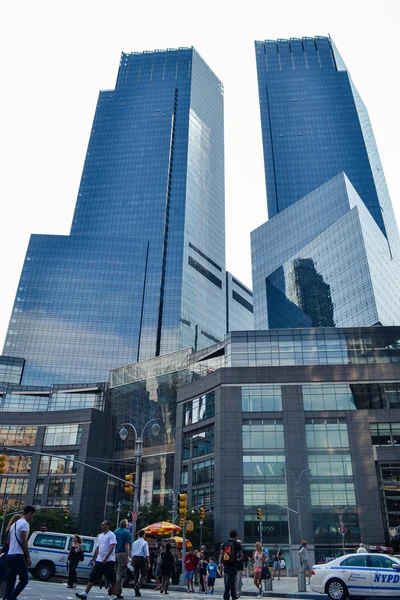 NEW YORK - Time Warner Center skyscrapers at the daytime on Manhattan, NY, USA — ストック写真