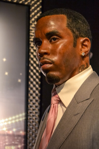 Sean John Combs aka Puff Daddy aka P.Diddy wax portrait Madame Tussaud's museum in New York