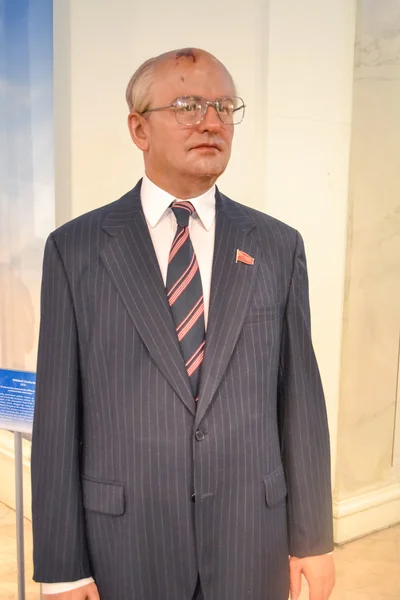 Figura de cera de Mijaíl Gorbachov en el museo Madame Tussaud en Nueva York — Foto de Stock
