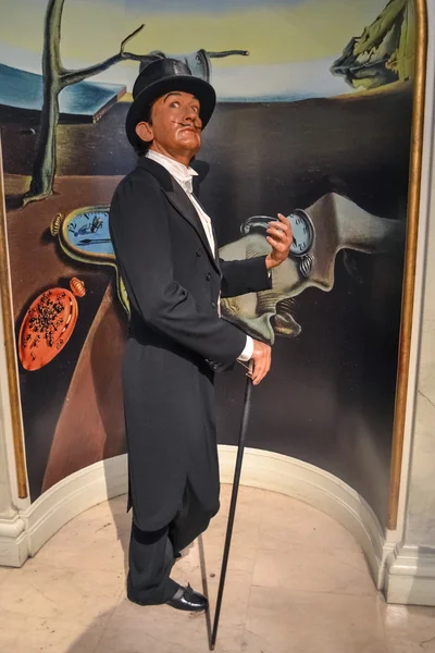 Figura de cera de Salvador Dalí en el museo Madame Tussaud de Nueva York — Foto de Stock