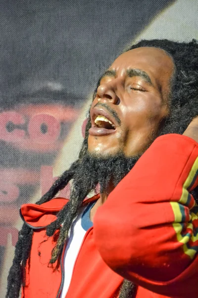 NEW YORK, CIRCA 2011 - Bob Marley's  wax figure in Madame Tussaud's museum in New York