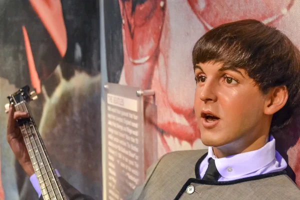 NEW YORK, CIRCA 2011 - Young Paul McCartney's wax figure in Madame Tussaud's museum in New York