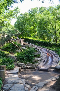 New York, ABD - Haziran 2011 yaklaşık: Çocuk oyun alanı içinde New York Central Park