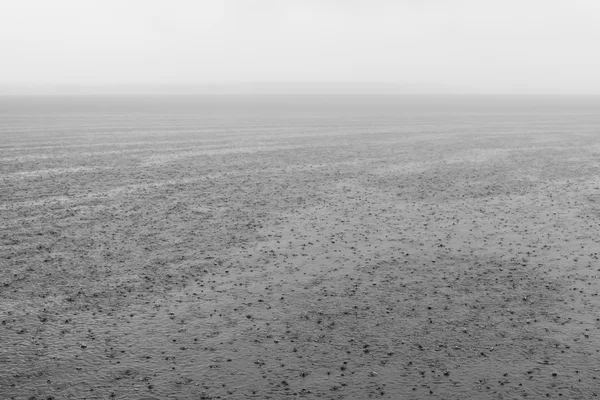 Seliger-See, Russland - ca. Juni 2015: Regen auf dem Seliger-See im Gebiet Nowgorod in Russland mit dunklen Wolken an einem Regentag ca. Juni 2015. — Stockfoto