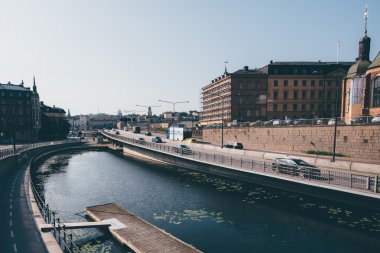 Stockholm, İsveç - Temmuz 2014 yaklaşık: Kanal Stokholm, İsveç Temmuz 2014 yaklaşık.