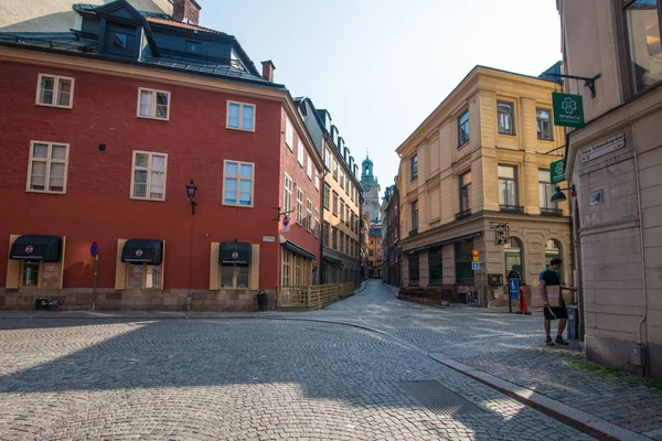 Sztokholm, Szwecja - około lipca 2014: architektura w starym mieście w Sztokholmie, Szwecja około lipca 2014. — Zdjęcie stockowe