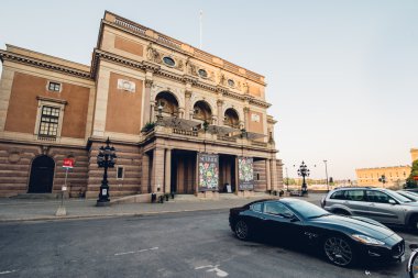 Stockholm, İsveç - Temmuz 2014 yaklaşık: opera house Stokholm, İsveç Temmuz 2014 yaklaşık bina.