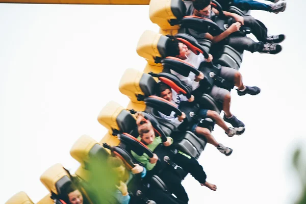 CINCINNATI, OH - CIRCA 2011: roller soaker in the amusement park Kings Island in Cincinnati, OH, USA at summer 2011.