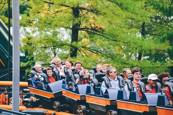 CINCINNATI, OH - CIRCA 2011: roller soaker in the amusement park Kings Island in Cincinnati, OH, USA at summer 2011.