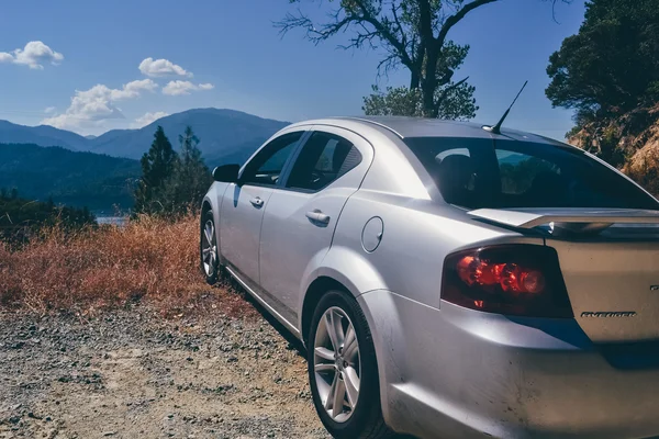 NORTHERN CALIFORNIA, USA - CIRCA 2011: Dodge sedan car in Whiskeytown National Recreation Area in Northern California, USA approximately a summer 2011 . — стоковое фото