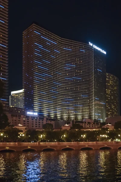 LAS VEGAS - CIRCA 2011: vista de Las Vegas Strip por la noche alrededor del verano 2011 en Las Vegas, Nevada, EE.UU. . — Foto de Stock