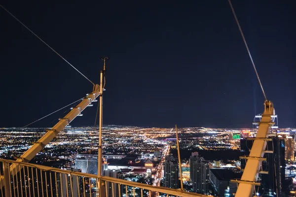 stock image LAS VEGAS - CIRCA 2011: aerial view of Las Vegas at night time circa summer 2011, Nevada, USA.