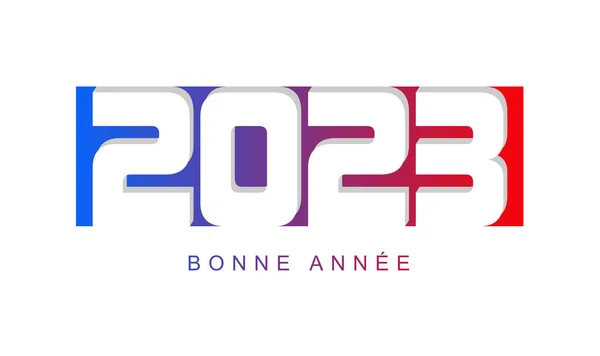 Illustration Joyeuse Une Bonne Année 2023 Avec Texte Couleur Sur — Photo