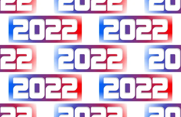 塞满2022年版本的礼品包装模式 — 图库照片