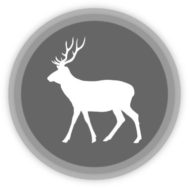 Gri bir Panel bir geyik