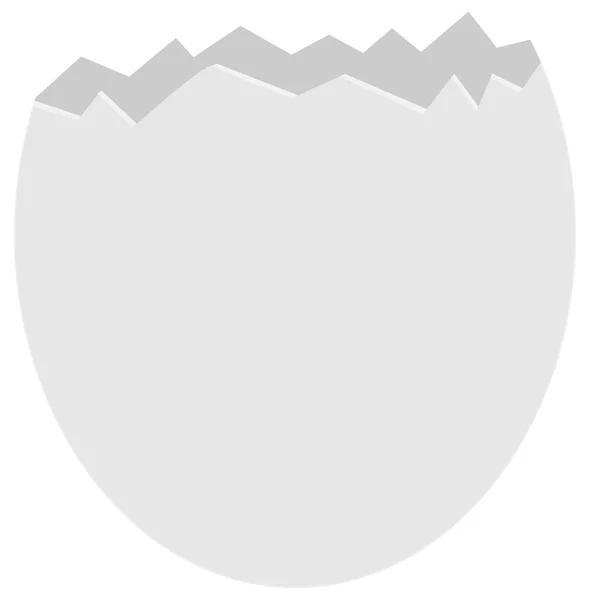 A broken eggshell — Stock Vector