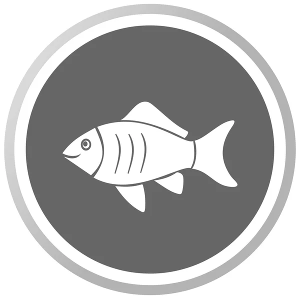 Ryba w szary Panel — Wektor stockowy