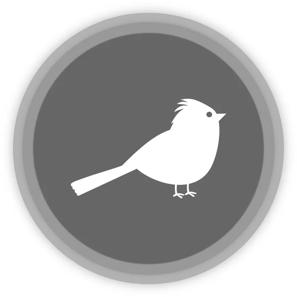 A bird in a grey Panel — Stock Vector