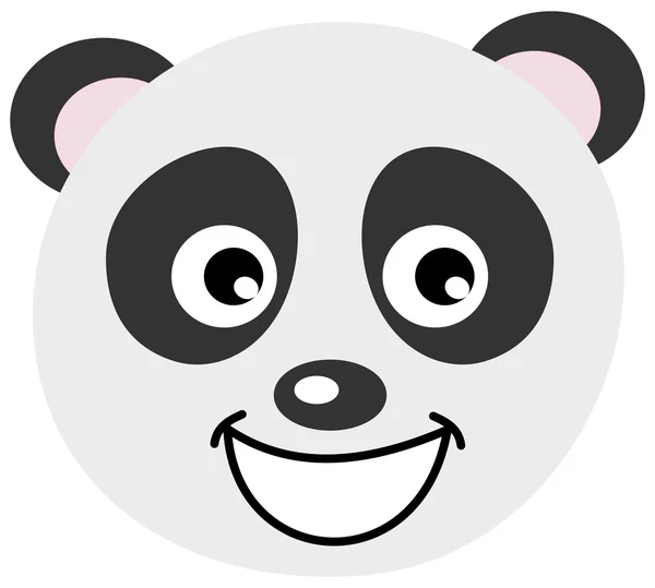 A panda face — Stock Vector