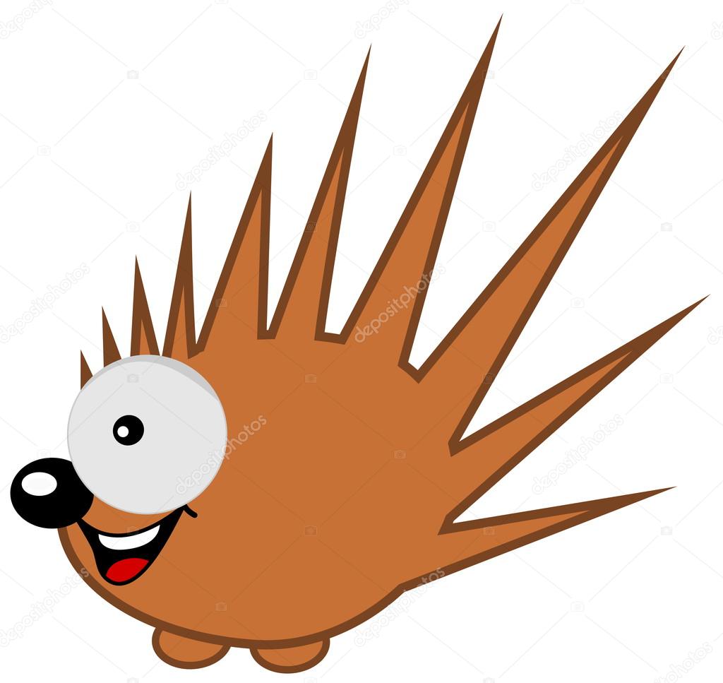 A little crazy hedgehog's profile Stock Vector Image by ©hurgem 54361777