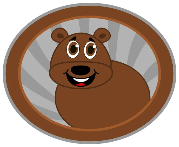 Ours dans un logo — Image vectorielle