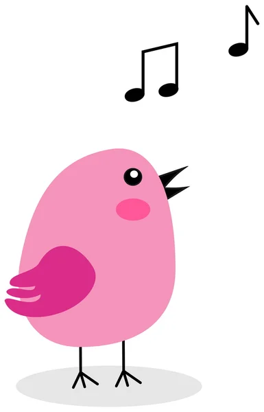 Singing bird — Stock Vector