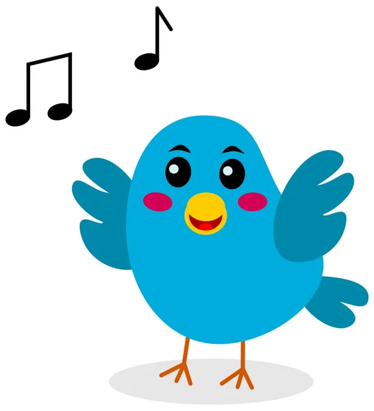 Singing bird — Stock Vector